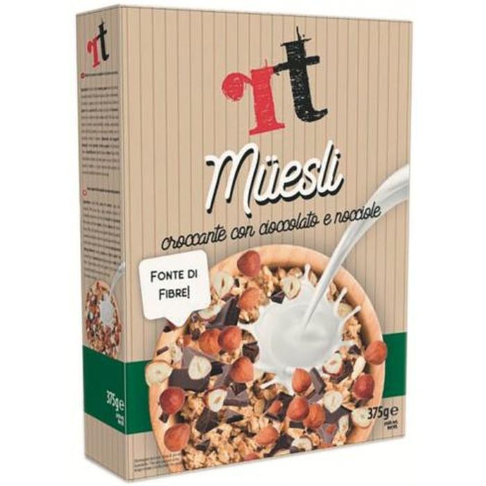RT MUESLI CROCCANTE AL CIOCCOLATO FONDENTE E NOCCIOLE G.375